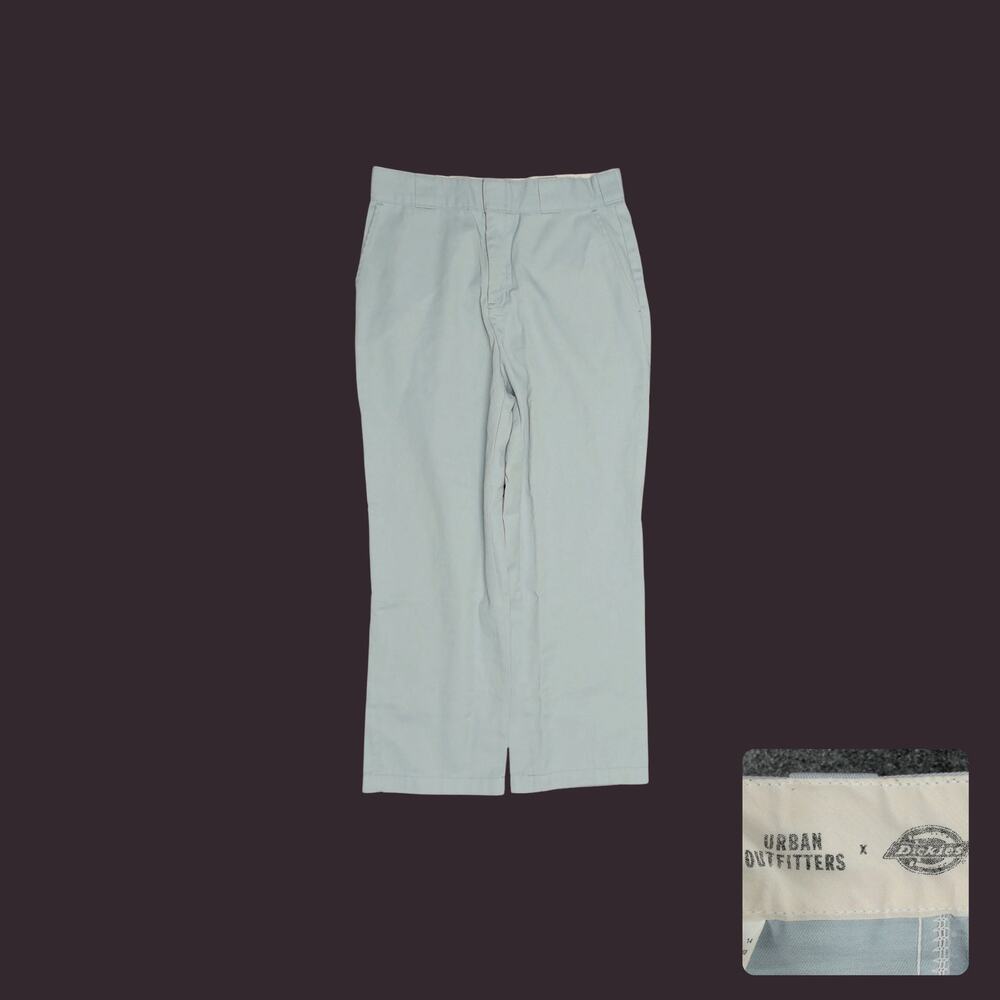 UO x Dickies Baby Blue High Waist Cropped Skater Work Pants W31